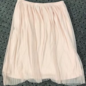 Bobeau sheer tulle peach skirt size L.  NWT